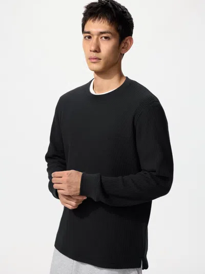Uniqlo Waffle T-shirt Black Large  Us