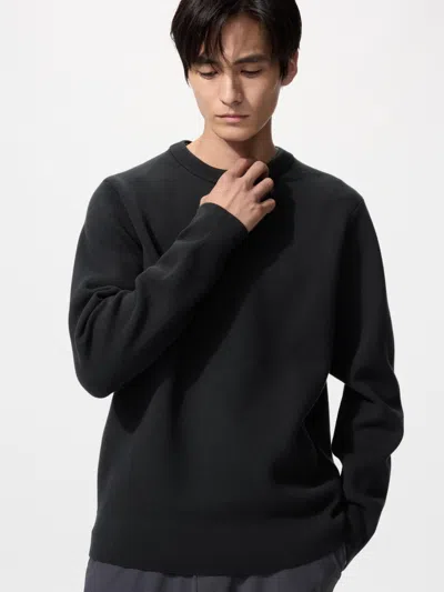 Uniqlo Washable Milano Ribbed Sweater Black 2xl  Us