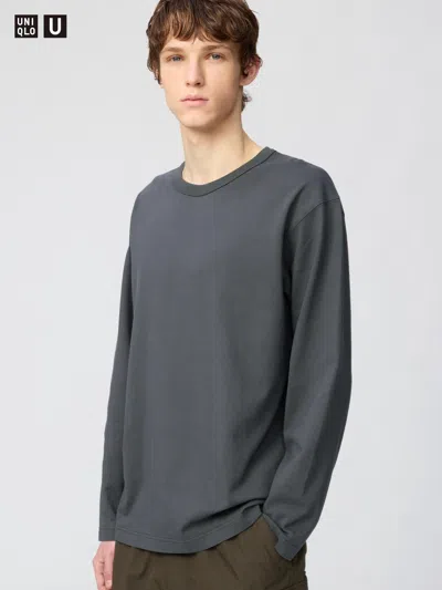 Uniqlo Washed Cotton T-shirt Long Sleeve Gray 3xl  Us