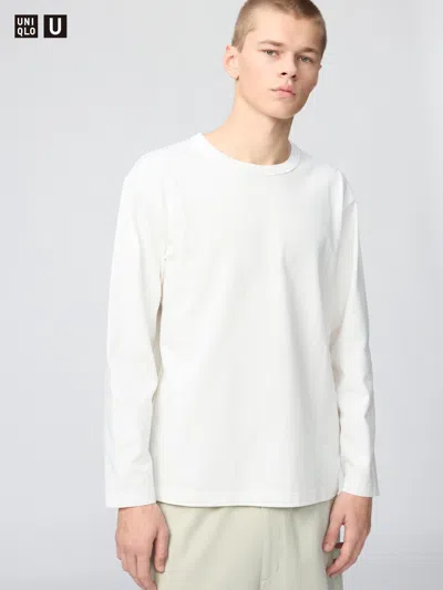 Uniqlo Washed Cotton T-shirt Long Sleeve White 2xl  Us