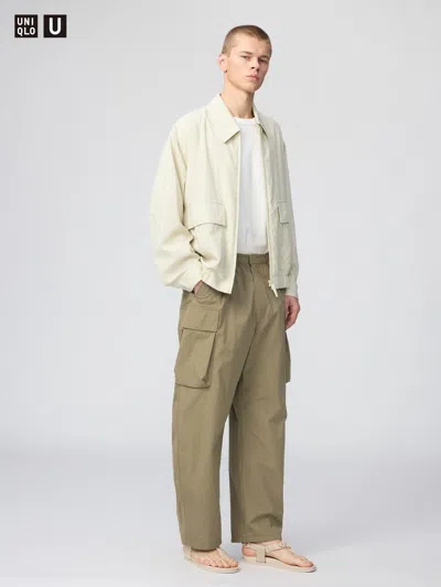 Uniqlo Wide Cargo Pants Brown 3xl  Us