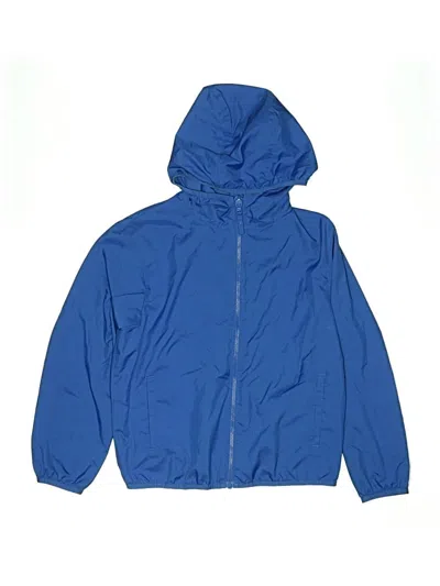 Pre-owned Uniqlo Kids' Windbreaker Jacket In Blue