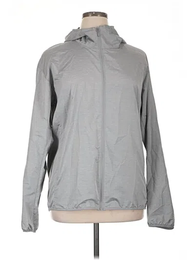 Pre-owned Uniqlo Windbreaker Jacket In Gray