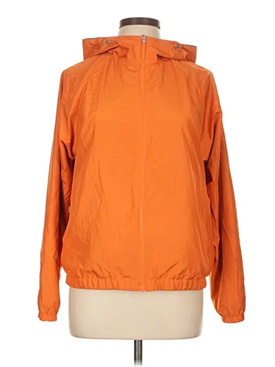 Pre-owned Uniqlo Windbreaker Jacket In Orange