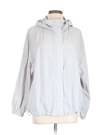 Pre-owned Uniqlo Windbreaker Jacket In Silver
