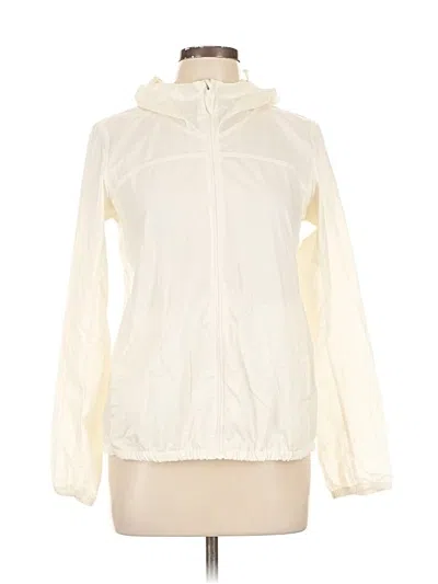 Pre-owned Uniqlo Windbreaker Jacket In White