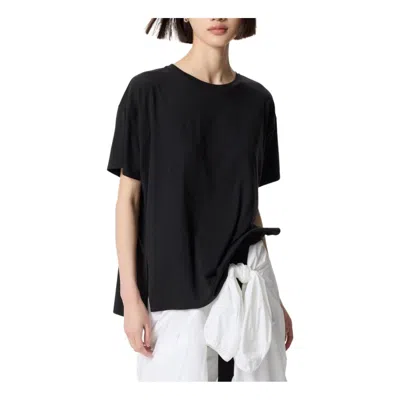 Uniqlo (wmns)  Airism Seamless Crew Neck Long T-shirt Short Sleeve 'black'