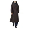 Uniqlo (wmns)  Single Breasted Long Coat 'dark Brown'