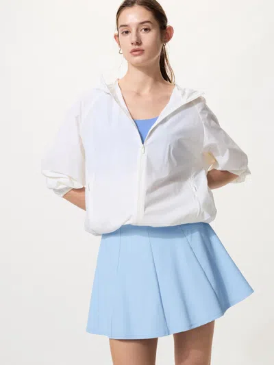 Uniqlo Women's Active Flare Tennis Skirt With Quick-drying Blue Xl  Us