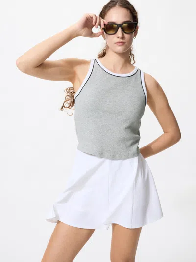 Uniqlo Women's Active Flare Tennis Skirt With Quick-drying White Xl  Us