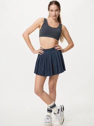 Uniqlo Women's Active Pleated Skort Navy Xl  Us In Blue