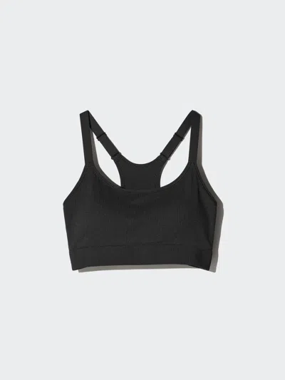 Uniqlo Women's Active Wireless Bra, Black, Xl