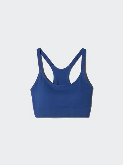 Uniqlo Women's Active Wireless Bra, Blue, Xl