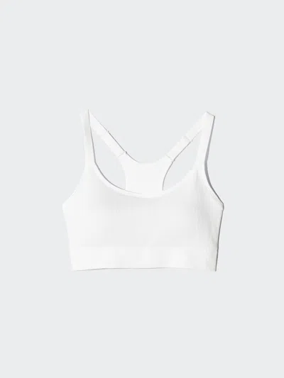 Uniqlo Women's Active Wireless Bra, White, Xs