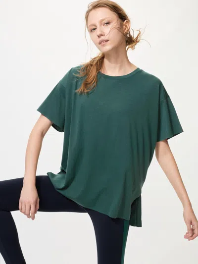 Uniqlo Women's Airism Relaxed T-shirt Green Xl  Us