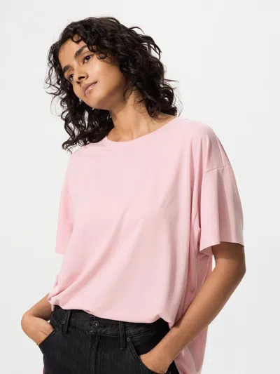 Uniqlo Women's Airism Cotton T-shirt Pink 2xl  Us