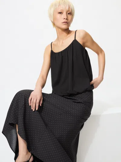 Uniqlo Women's Balloon Gathered Camisole Black Xl  Us