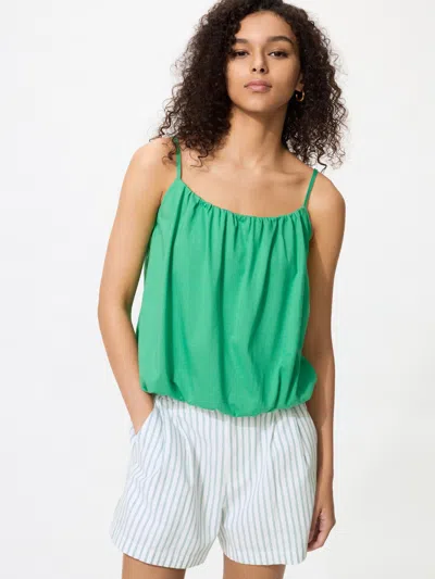 Uniqlo Women's Balloon Gathered Camisole Green Xl  Us