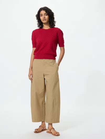 Uniqlo Women's Barrel Ankle Pants Beige Medium  Us In Brown