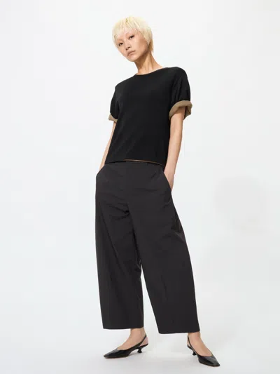 Uniqlo Women's Barrel Ankle Pants Black 2xl  Us
