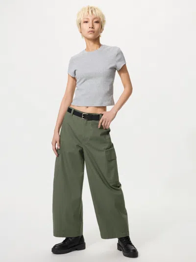 Uniqlo Women's Barrel Cargo Pants Olive 2xl  Us In Green