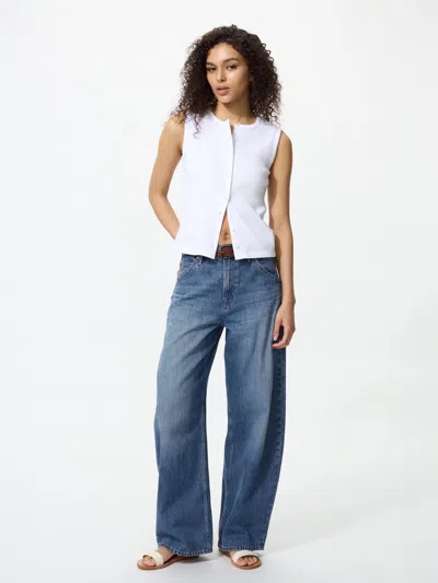 Uniqlo Women's Barrel Jeans Tall Blue 26 Inch Denim  Us