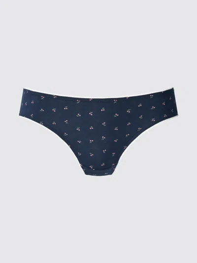 Uniqlo Women's Bikini Briefs Cherry Navy Large  Us In Blue