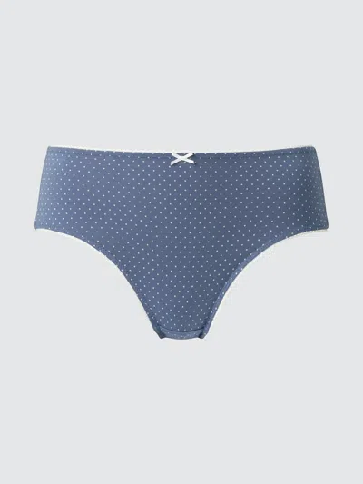 Uniqlo Women's Bikini Briefs Dot, Blue, Xs