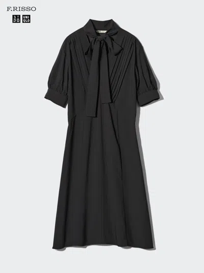 Uniqlo Women's Bow Tie Dress, Black, Small