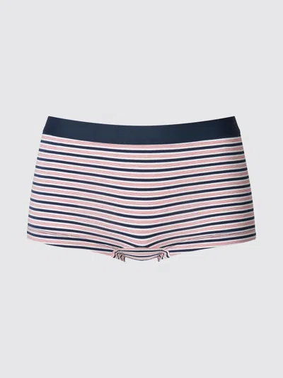 Uniqlo Women's Boxer Briefs Striped Navy Large  Us In Multi
