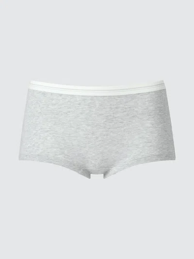 Uniqlo Women's Boyshorts Briefs Line, Gray, Xs