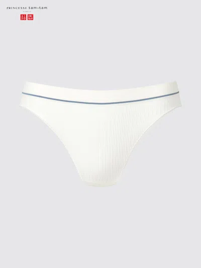 Uniqlo Women's Briefs Line, Off White, Large In Animal Print