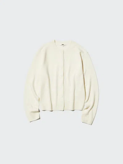 Uniqlo Women's Cashmere Cardigan, Off White, 2xs