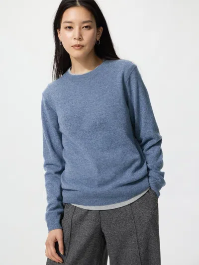 Uniqlo Women's Cashmere Sweater, Blue, 2xs
