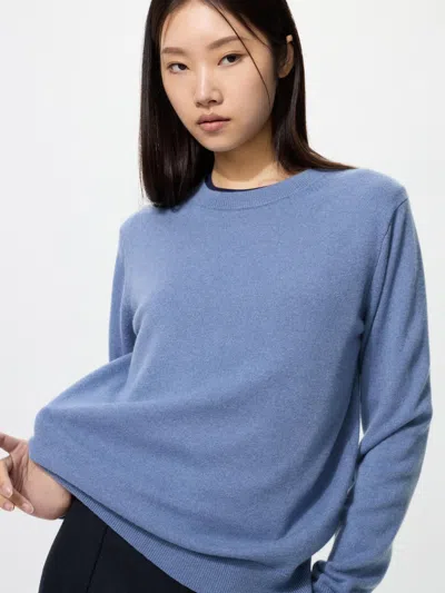 Uniqlo Women's Cashmere Sweater Blue Xl  Us