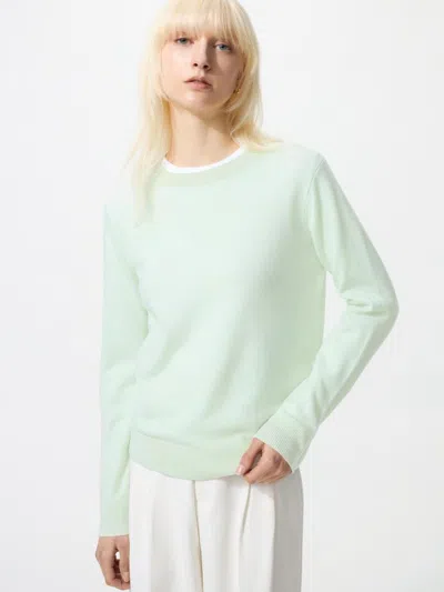 Uniqlo Women's Cashmere Sweater, Light Green, 2xs In Blue