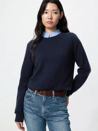 Uniqlo Women's Cashmere Sweater, Navy, Small