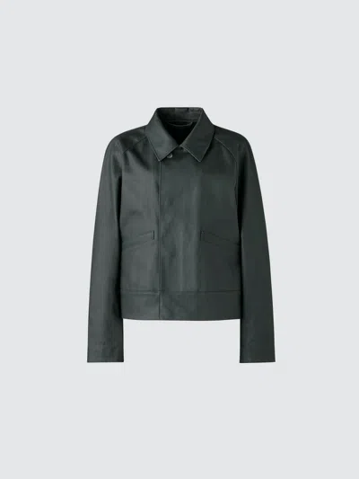 Uniqlo Women's Coated Blouson Jacket, Dark Gray, 2xs