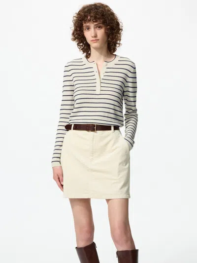 Uniqlo Women's Corduroy Mini Skirt, Natural, 2xs In Neutral
