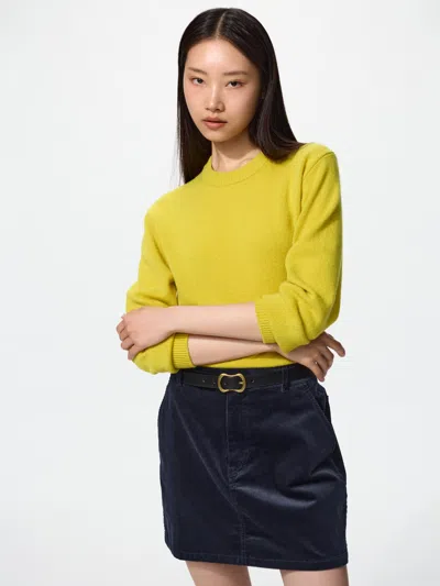 Uniqlo Women's Corduroy Mini Skirt, Navy, 2xs In Blue