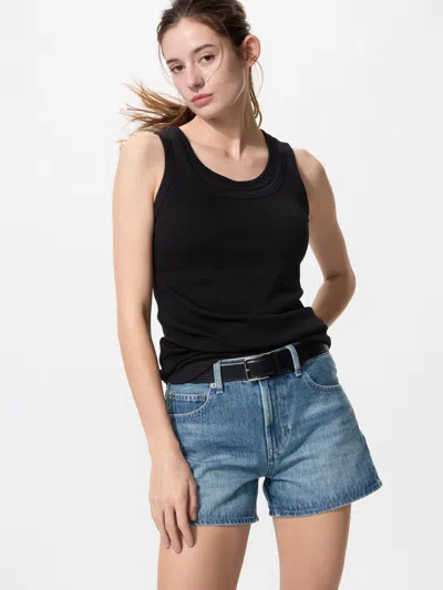 Uniqlo Women's Denim Shorts 3.5" Blue Xl  Us