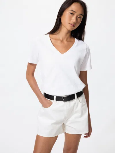 Uniqlo Women's Denim Shorts 3.5" White Xl  Us