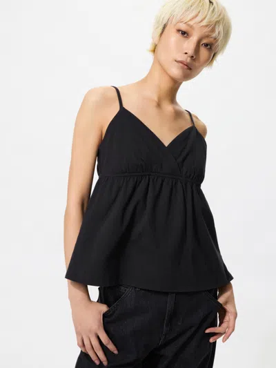 Uniqlo Women's Gathered Camisole Black Large  Us