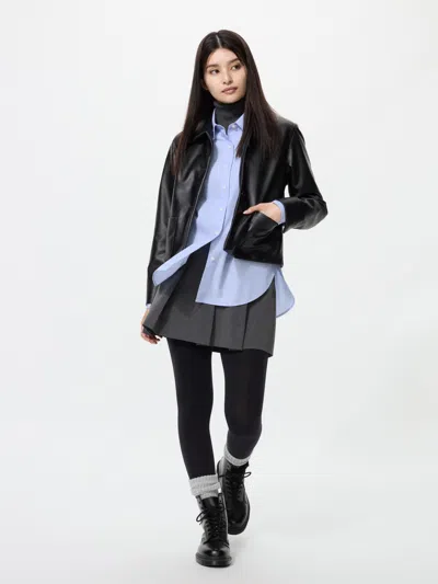 Uniqlo Women's Heattech Leg Shaper Tights With Deodorizing Black Xl  Us