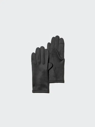 Uniqlo Women's Heattech Lined Gloves Skinny, Black, Medium