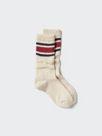 Uniqlo Women's Heattech Socks Slouch Line With Odor Control, Natural, Us W 7.5-10 In Neutral