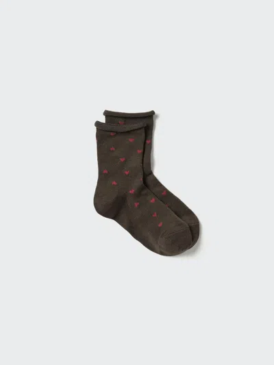 Uniqlo Women's Heattech Socks With Odor Control, Brown, Us W 7.5-10