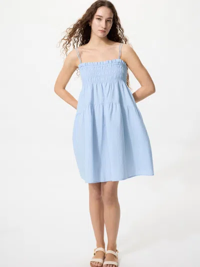 Uniqlo Women's Linen Blend Camisole Dress Light Blue Large  Us In Multi