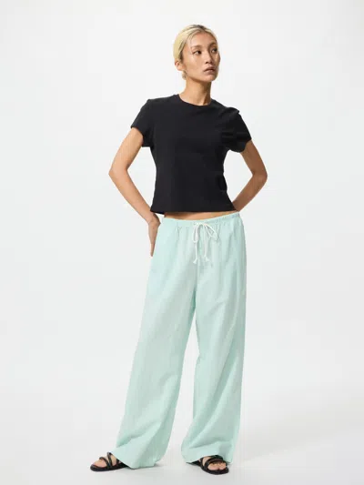 Uniqlo Women's Linen Blend Easy Pants Light Green Xl  Us