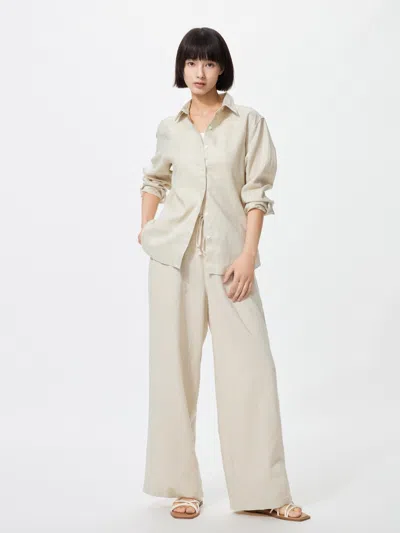 Uniqlo Women's Linen Blend Easy Pants Natural Xl  Us In Brown